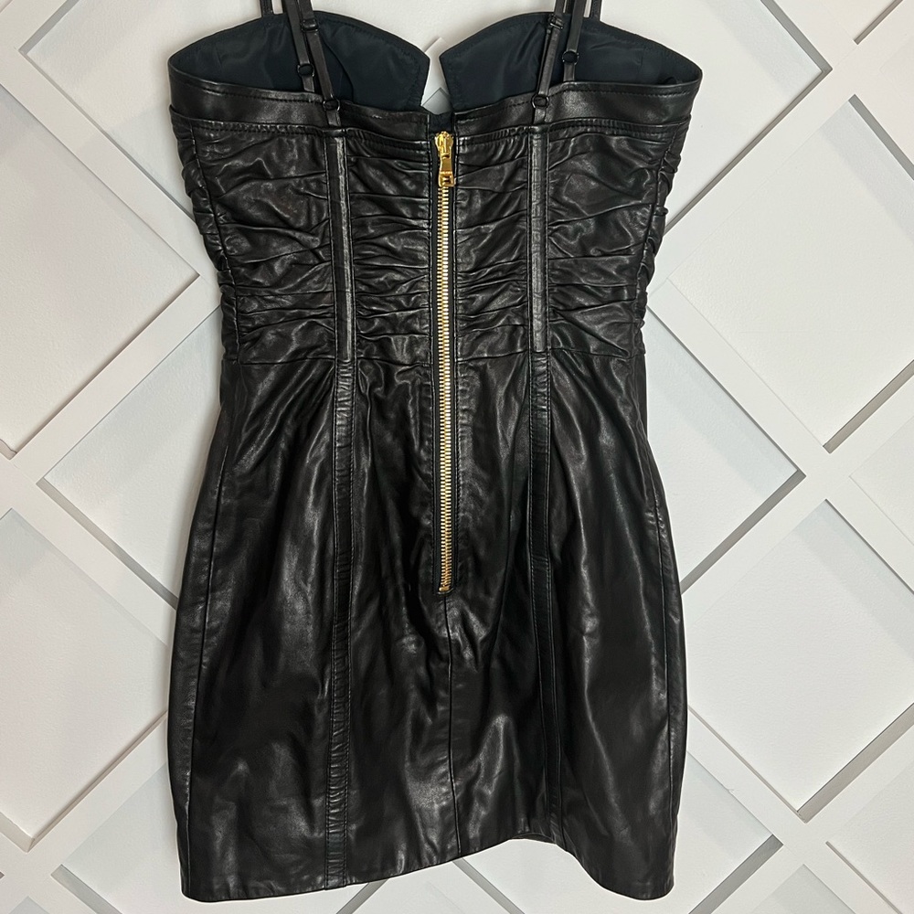 Balmain Leather Mini Dress - Picture 7 of 7